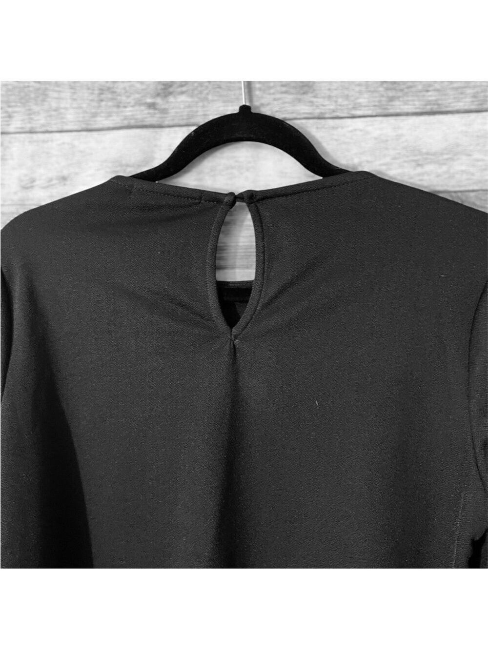 Gibson Women’s Black Blouse Bell Sleeves Round Neck Shirt Top Size: Small - Picture 5 of 9